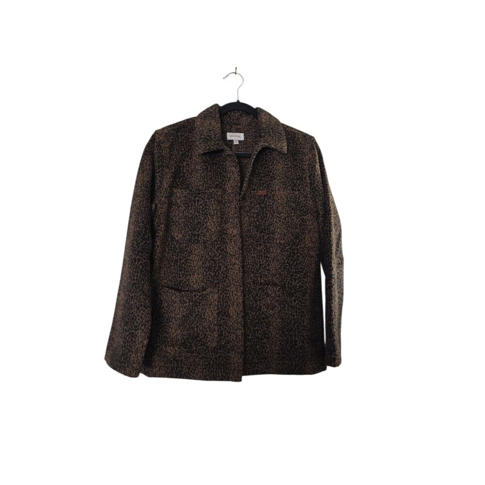 Brixton Cheetah Print Jacket Size XS Women's Button Up Sweater